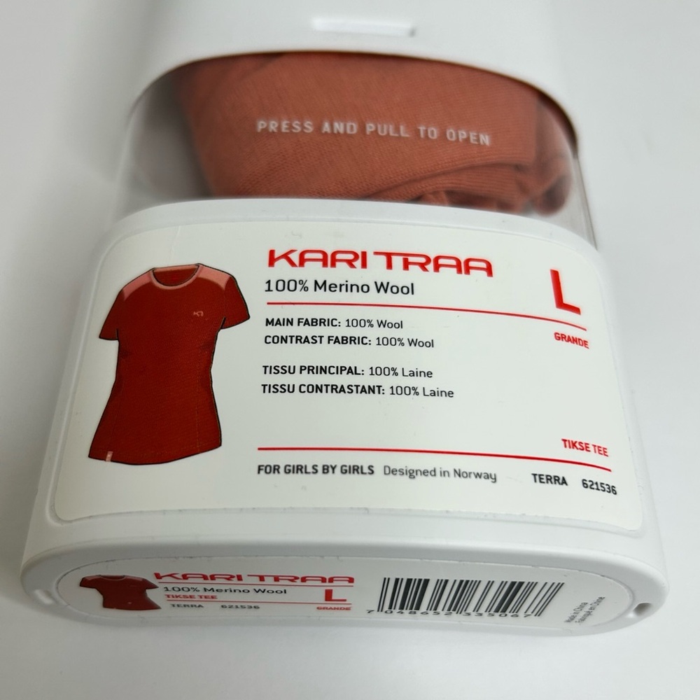 Kari Traa Tikse Women's 100% Merino Wool Short Sleeve Tee - Terra (Rust)